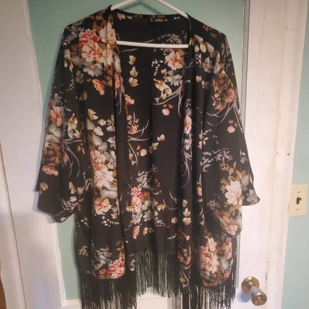 Flowered Shein Shawl